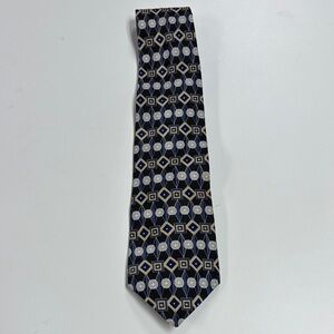 Sophisticated Black and Gold Patterned Tie